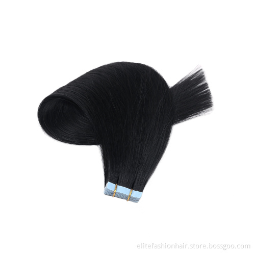 Hot sells Silky straight for Short Hair Women Velvet Cuticle Remy human Tape weft Hair Tape in Hair Extensions